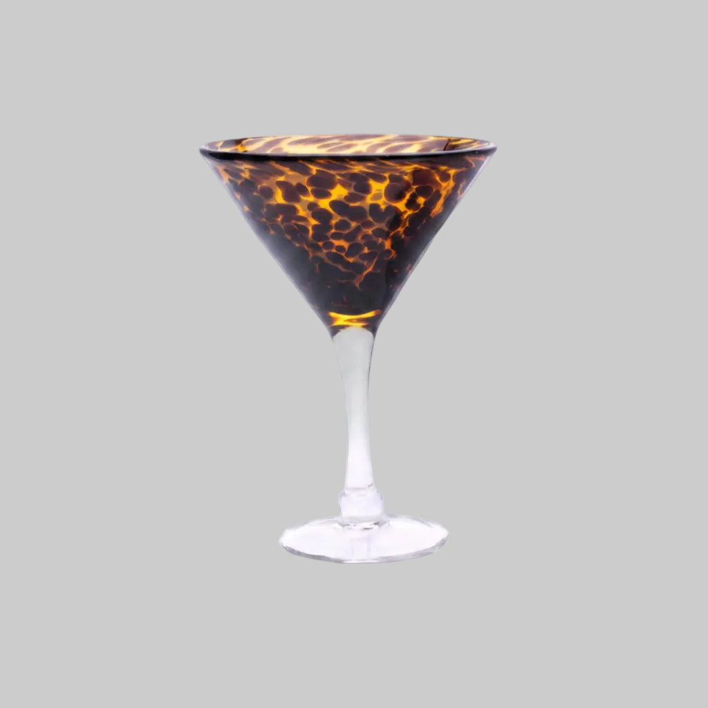 Leopard Print Martini Glass | 400ml Cocktail Glass | £15