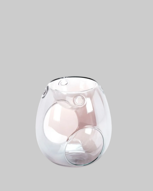 Pearl bluish grey wax melt burner