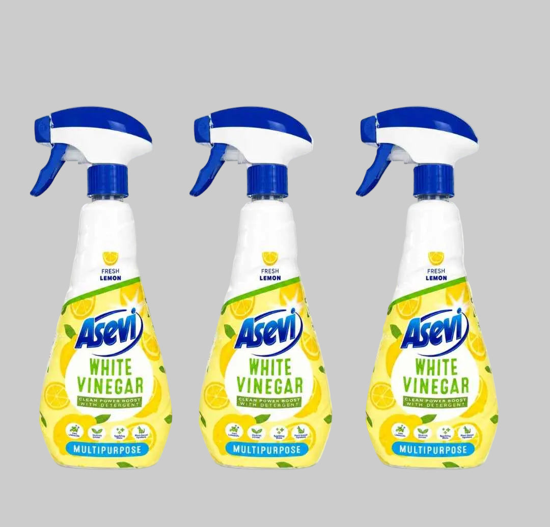 Asevi White Vinegar Cleaner Lemon Spray 750ml | Spanish Multipurpose Cleaner