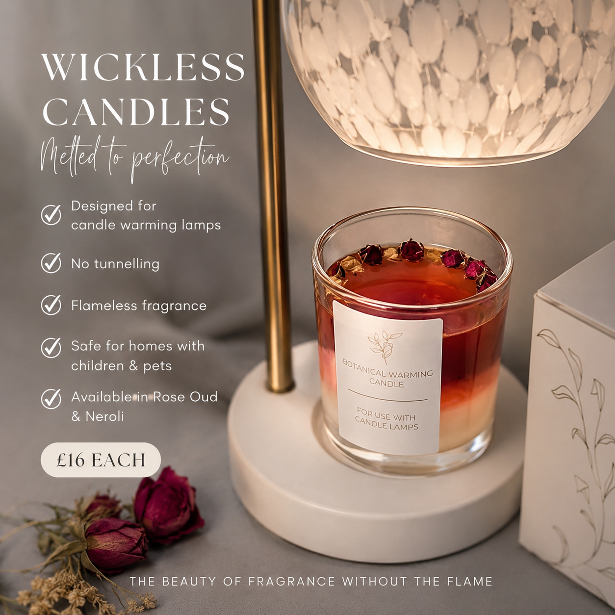 ✨ Wickless botanical Candle ✨