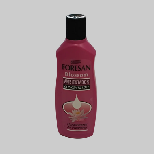 Foresan Pink Blossom Toilet Drops 125ml – e.g. "Foresan Pink Blossom toilet drops 125ml – bathroom freshener, Spanish cleaning product, UK.