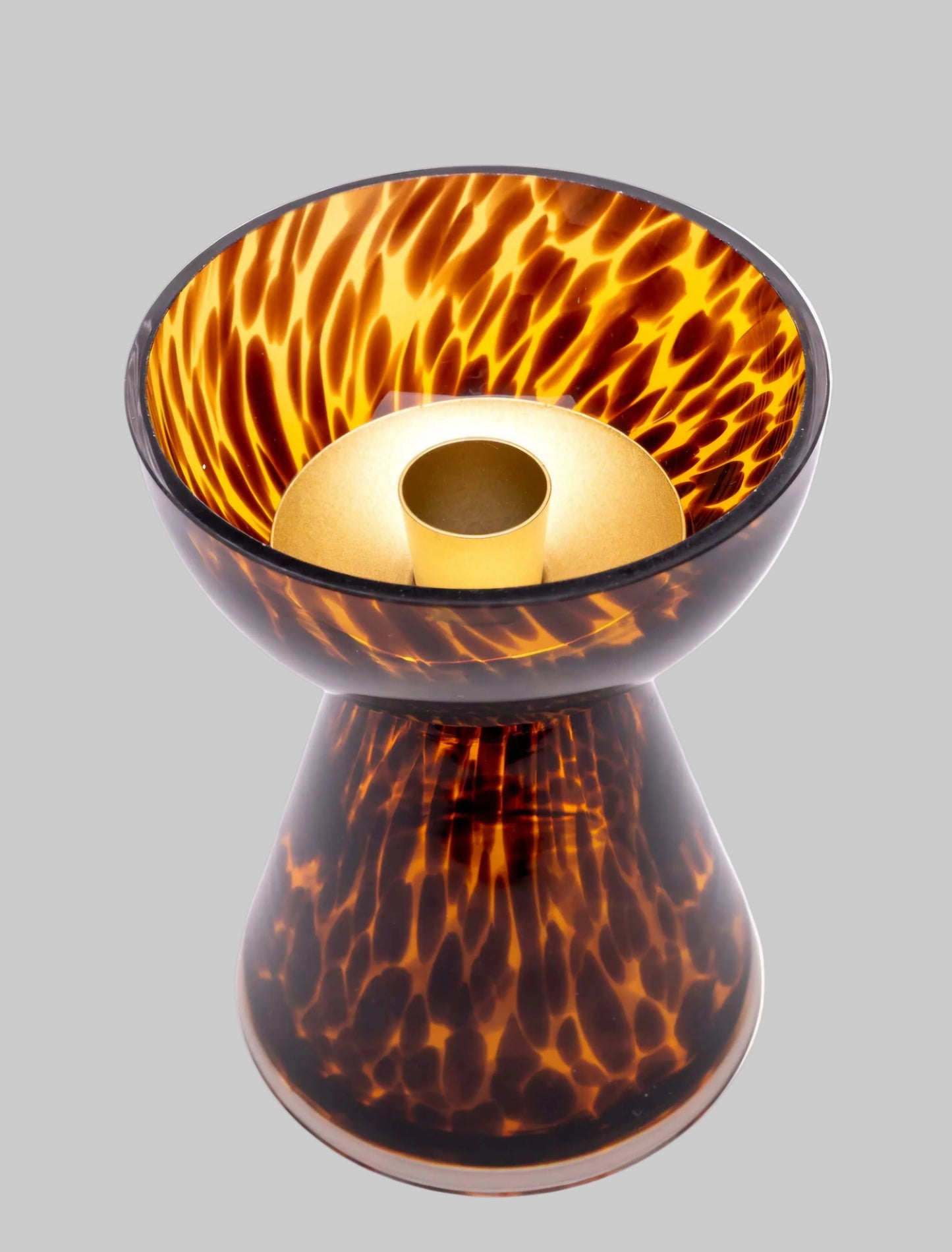 Leopard Print Pillar Candle Holder – Decorative Home Accessory – Animal Print Home Décor – Stylish Candle Holder UK