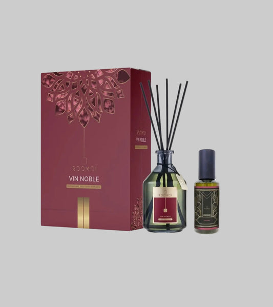 ROOMOI Vin Noble Reed Diffuser 200ml & Room Spray 100 ml Gift Set