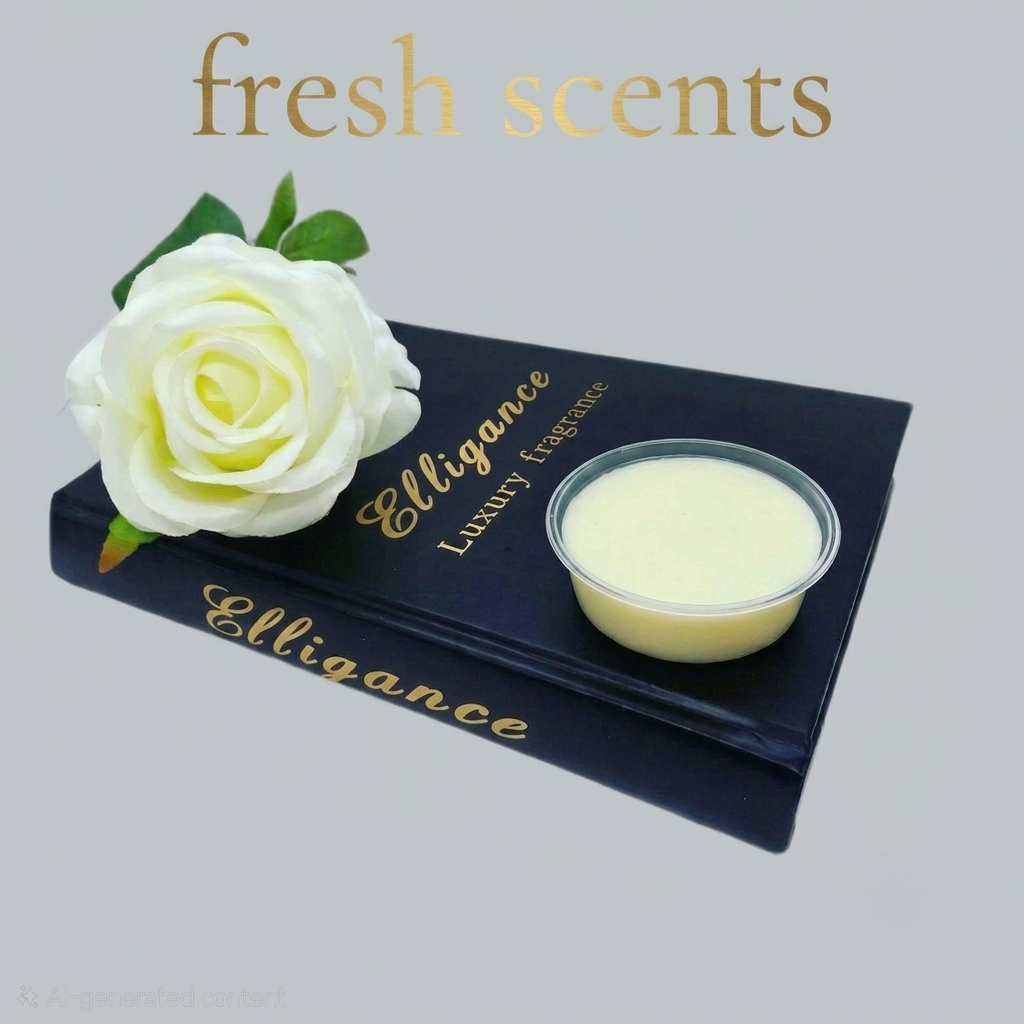 Elligance luxury fragrance wax melt pot made with soy wax. Fresh scents. Uk