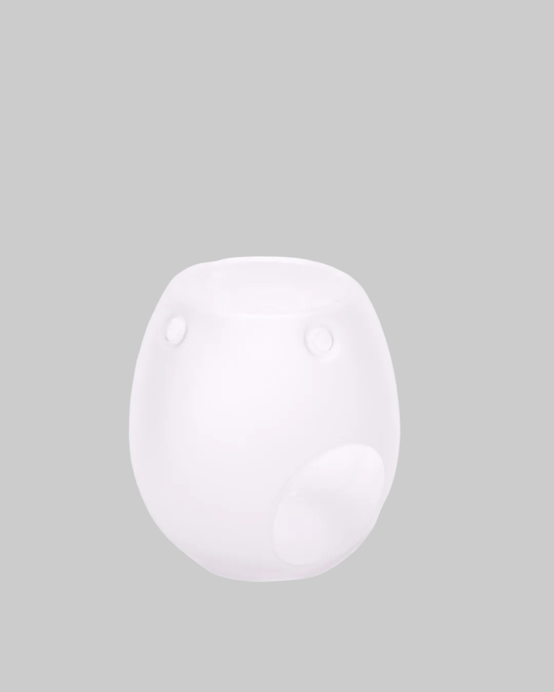Frosted white glass wax melt burner