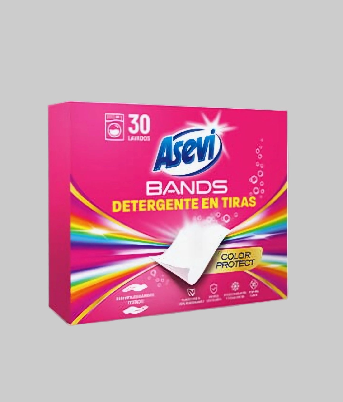 Asevi Colour Protect Laundry Detergent Sheets – Eco Friendly Washing Sheets – Travel Friendly Laundry Detergent – Spanish Cleaning Product UK