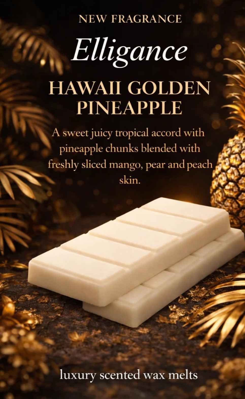 Elligance Summer Wax Melt Snap Bar Collection – Soy Wax Melts – Tropical Home Fragrance UK