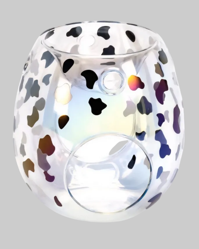 Dalmatian glass wax melt burner