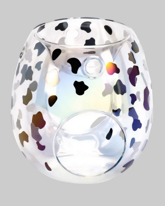 Dalmatian glass wax melt burner