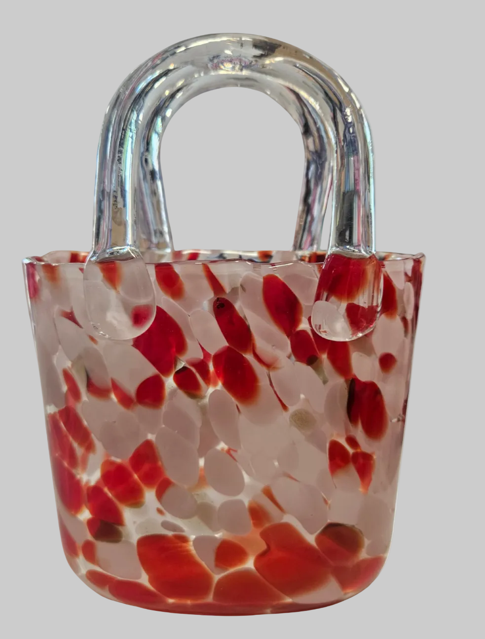 Vine red & Blush pink  Handbag Vase – Elegant Ceramic Flower Vase