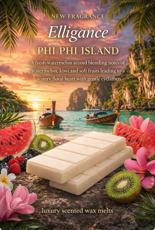 Elligance Summer Wax Melt Snap Bar Collection – Soy Wax Melts – Tropical Home Fragrance UK