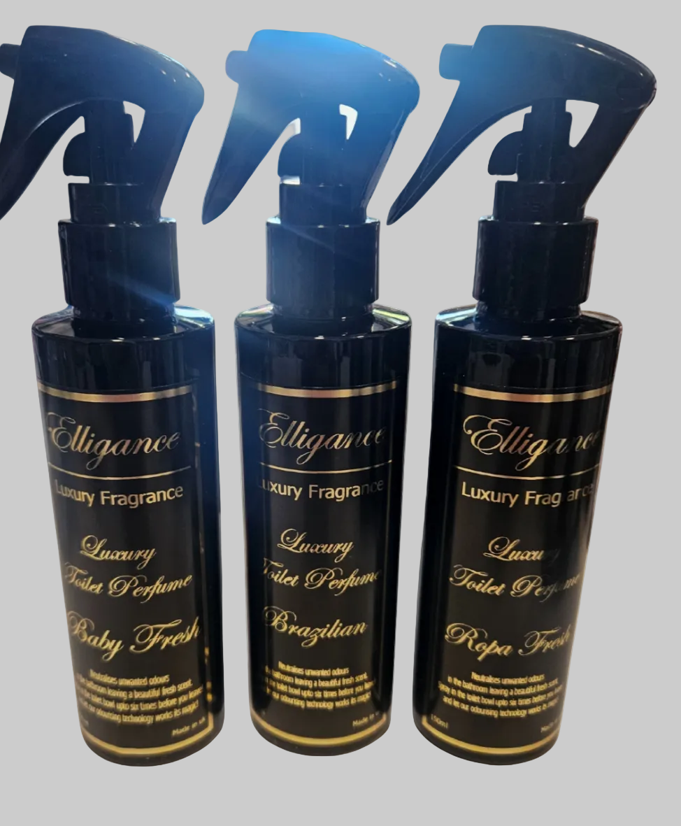 Elligance Luxury Toilet Perfume 150ml – Spanish Bathroom Freshener – Long Lasting Toilet Scent UK