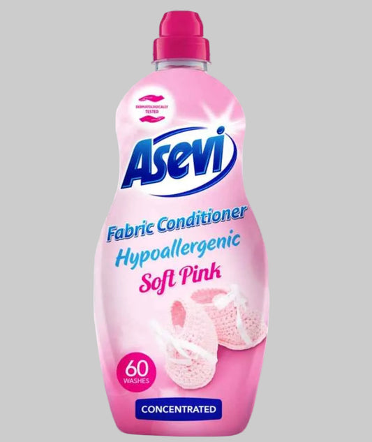 Asevi Concentrated Fabric Softener talco/ soft pink  60 Wash
