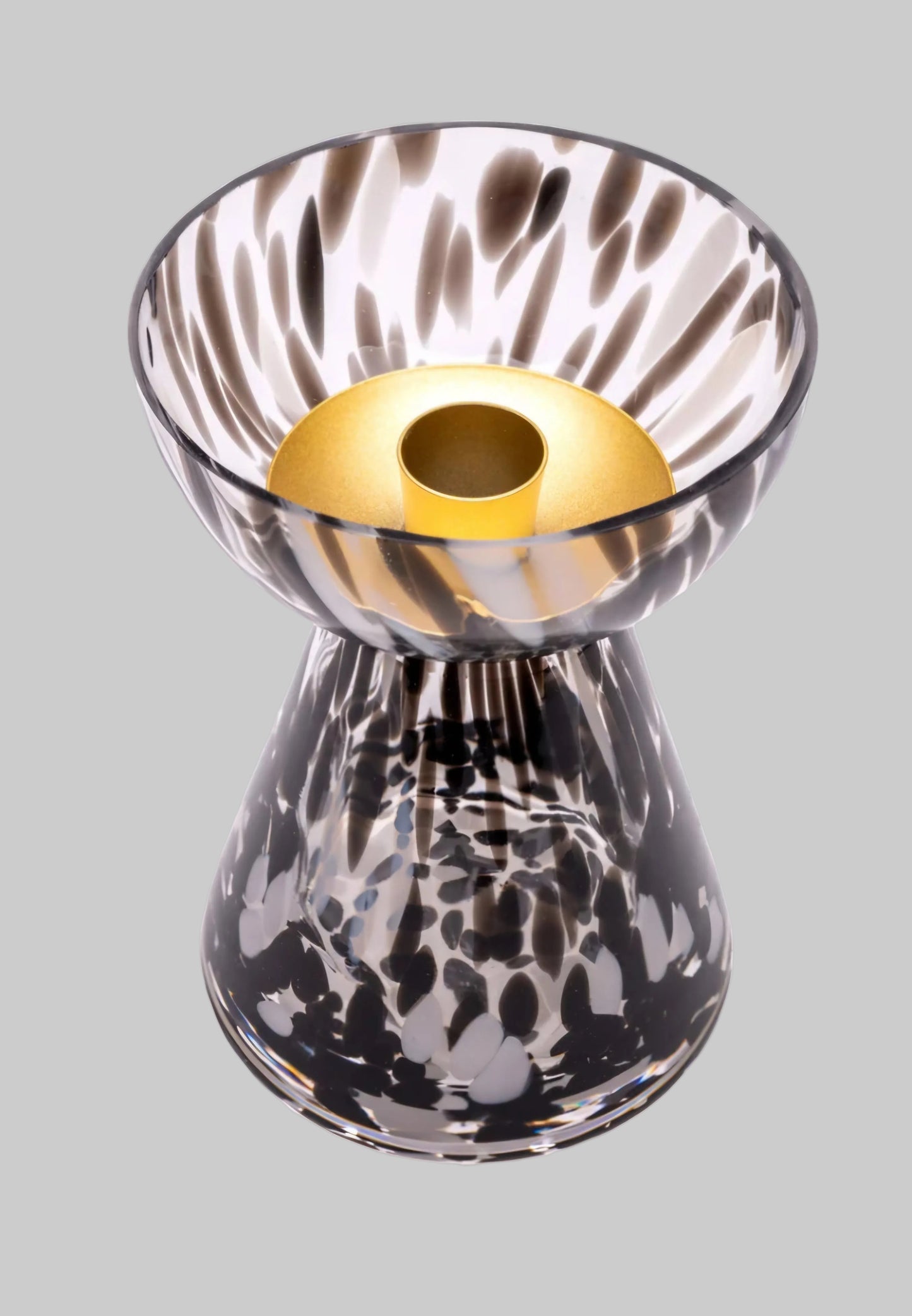 Dalmation Print Pillar Candle Holder – Decorative Home Accessory – Animal Print Home Décor – Stylish Candle Holder UK