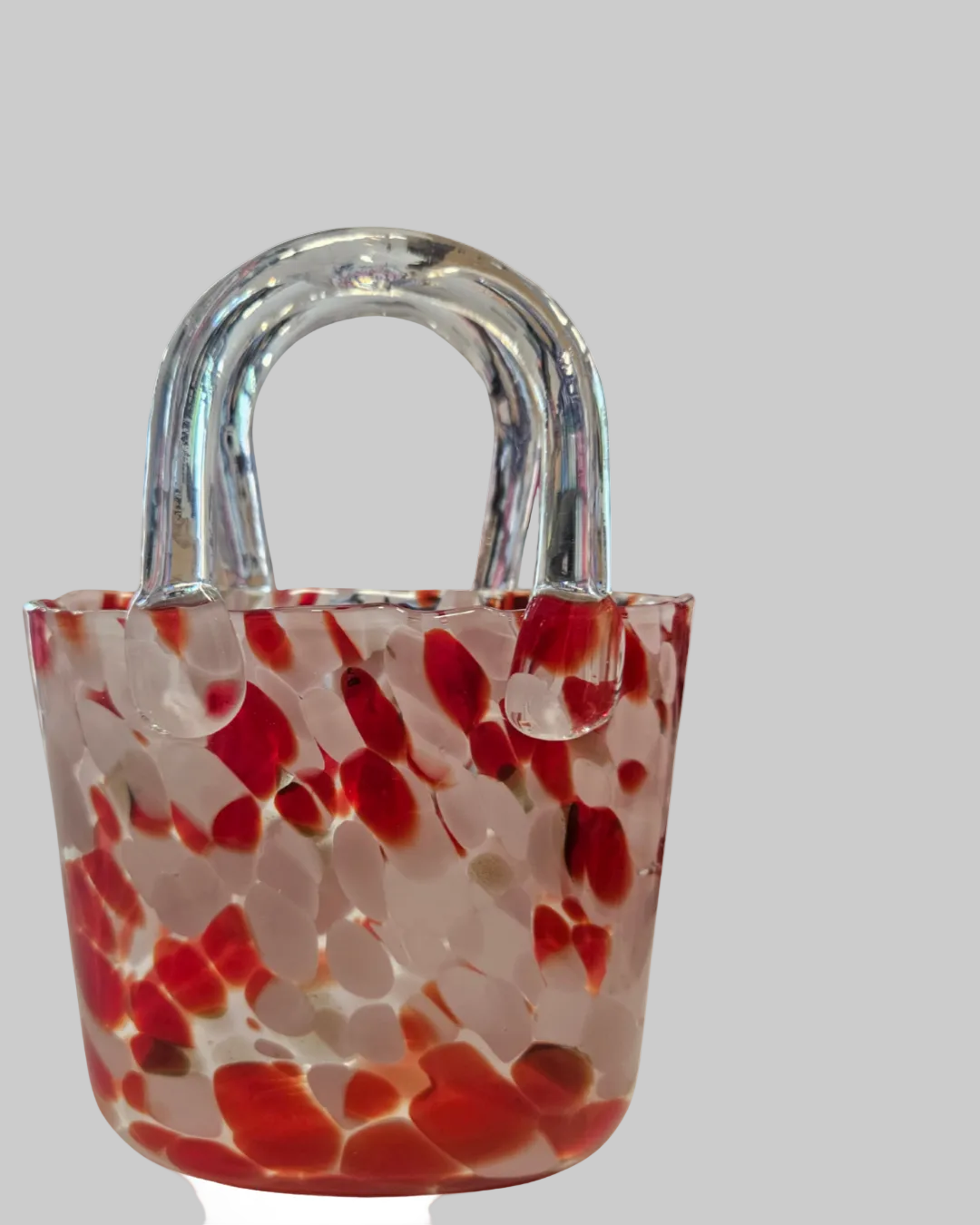 Vine red & Blush pink  Handbag Vase – Elegant Ceramic Flower Vase